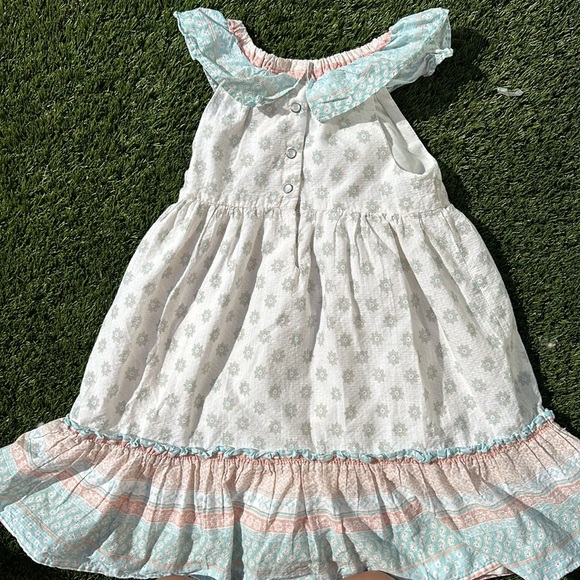 5T JOIE absolutely adorable light pink light, blue, and white waffle dress - Picture 13 of 13